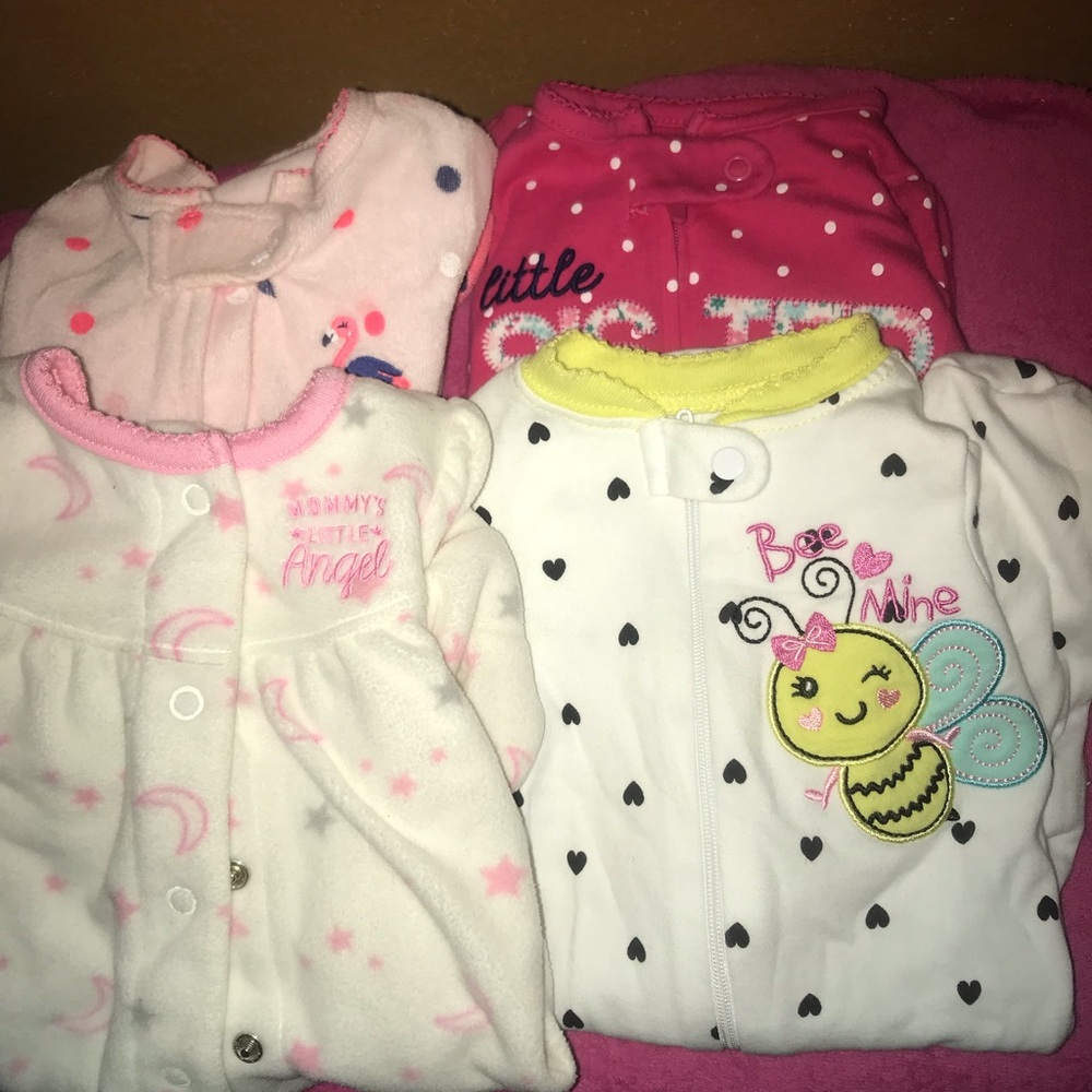 Lot of Baby Girl Onesies